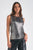 Elan Sleeveless Shimmer Crewneck