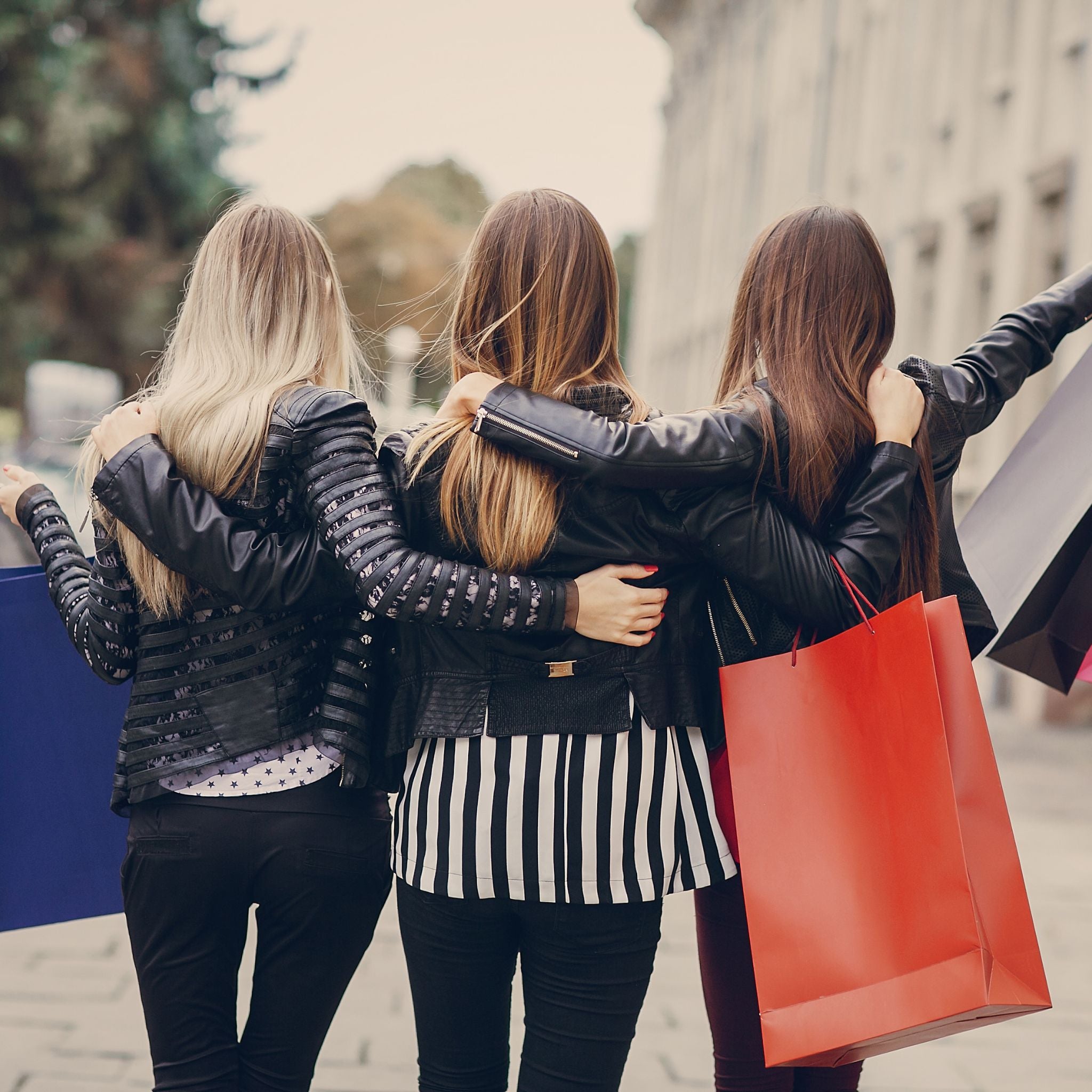 3 friends shopping at revival boutique