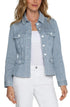 Liverpool Peplum Denim Jacket