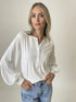 Six Fifty Ribbed Satin Sleeve Top